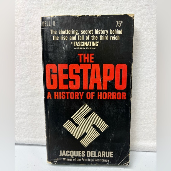 The Gestapo A History of Horror by Jacques Delarue 1965 DELL Edition 1st Print, - Picture 1 of 3
